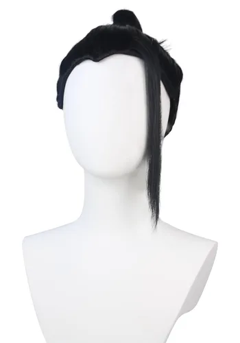 Vista 8 de DAZCOS Geto Suguru - Peluca de cosplay, accesorios de disfraz de anime JJK para Halloween (negro B)