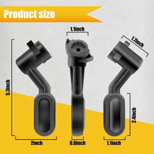 Vista 6 de HASMX 5140117-78 - Mango biselado de sierra de mesa de repuesto para Dewalt DW745, DWE7480, números de pieza 5140117-78, 5140032-55, 514011778