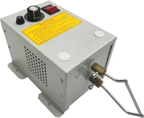 Vista 5 de Cortador eléctrico de cuerda de cuchillo caliente, cortadora de espuma de cinta de alimentación lateral de 110 V, con temperatura ajustable de 50 a