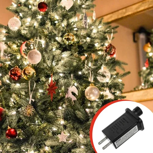 Vista 4 de Controlador LED de repuesto para transformador de 12 V, 6 W, clase 2, con 8 modos de suministro para cadena de luces de Navidad, decoraciones