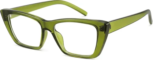 Vista 7 de WOWSUN Narrow Small Vintage Cat Eye Frames Eyeglasses for Women Retro Blue Light Blocking Computer Glasses