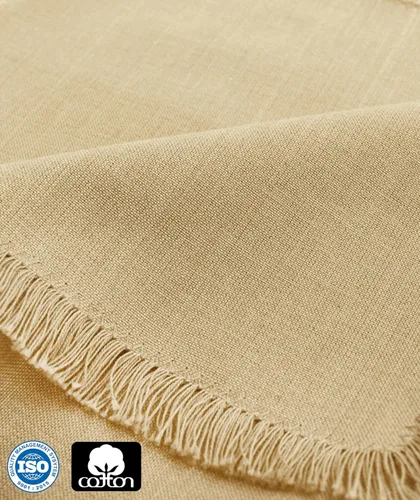 Vista 7 de COTTON CRAFT Servilletas de tela con borde de flecos - Juego de 12 servilletas suaves de algodón puro - Servilletas reutilizables para almuerzo