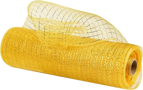 Vista 12 de MEEDEE Rollos de 10 pulgadas de malla decorativa verde esmeralda Malla verde para hacer coronas Cinta de malla verde para árbol de Navidad