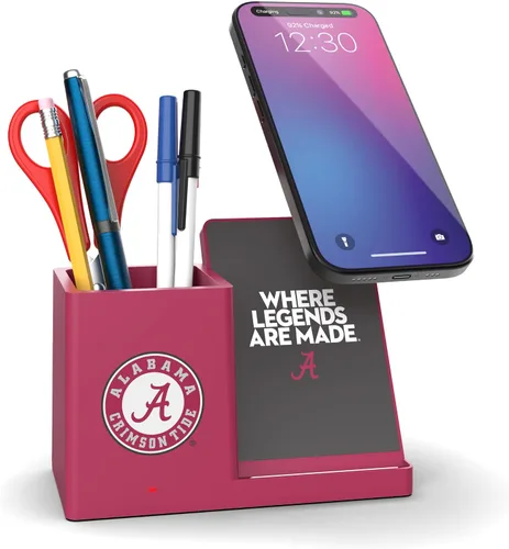 Vista 33 de SOAR NCAA - Soporte de carga inalámbrico unisex para teléfono celular y organizador de escritorio Color del