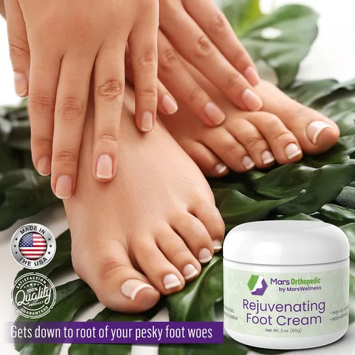 Vista 5 de Mars - Crema ortopédica rejuvenecedora para pies secos y agrietados, loción para pies diabéticos – Crema hidratante natural de acción rápida