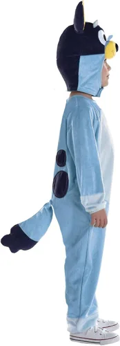 Vista 4 de Party City Bluey Disfraz de Halloween azul para niñas, Multicolor