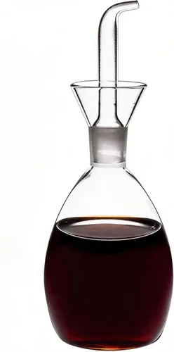Vista 3 de ELETON Planet Glass - Decantador de aceite y cruet de 10 onzas Food-Grade Borosilicate Glass Oil Dispenser Bottle