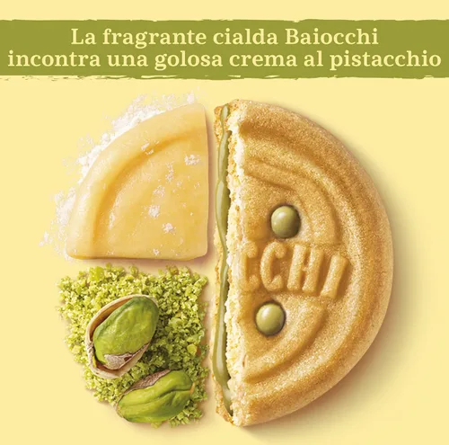 Vista 6 de Galletas Mulino Bianco, Relleno de Crema de Pistacho, 168g