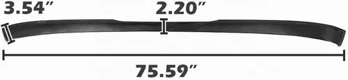 Vista 4 de G-PLUS Deflector de aire para parachoques delantero, cenefa inferior compatible con Chevy Avalanche Suburban Tahoe 2007-2013, imprimado sin paquete