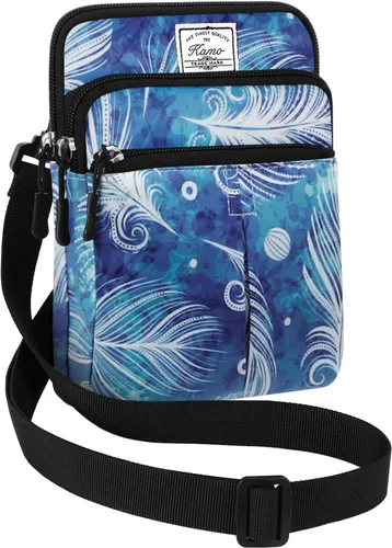 Vista 27 de Kamo Bolso Multifuncional para Teléfono de Un Solo Hombro, Bolso de Cintura para Teléfono, Bolso Diagonal Cruzado, Estuche para Teléfono Inteligente