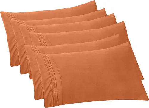 Vista 46 de Elegant Comfort Fundas de almohada sólidas de microfibra de alta calidad hotelera, tejido suave, resistente a las arrugas y a las manchas, fácil