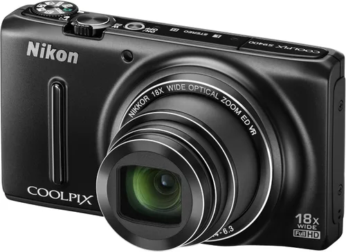 Vista 3 de Número 18,110,000 Pixeles Negro Mate s9400bk cámara digital Nikon Coolpix S9400 Zoom óptico de 18 x eficaz de Pixels – Versión Internacional