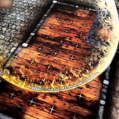Vista 8 de Arcknight Plantillas AOE de efectos de hechizos de mazmorras y dragones, accesorios DND, juego completo de marcadores de área de efecto para D&D 5E