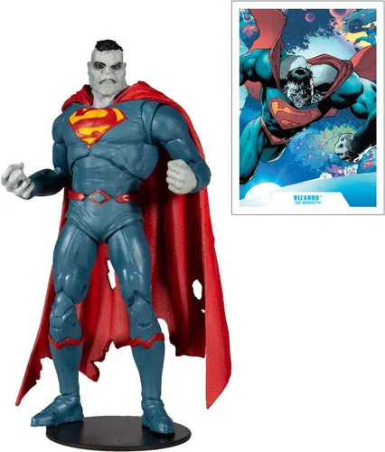Vista 6 de McFarlane Toys DC Multiverse Superman Bizarro: DC Rebirth Figura de acción de 7 pulgadas