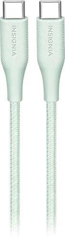 Vista 13 de Insignia Cable trenzado USB-C a USB-C (5 pies, morado claro)