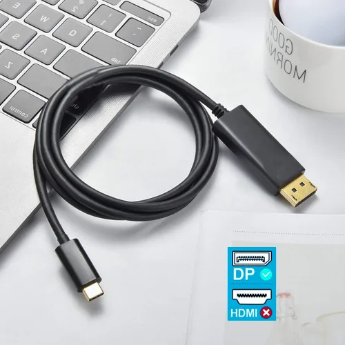 Vista 2 de Cable HDMI USB tipo C 4k alimentado compatible con Amazon Fire HD 10 (2019) Plus carga USB a un máximo de 2160p a 60Hz, cable de 6 pies/6.6 ft