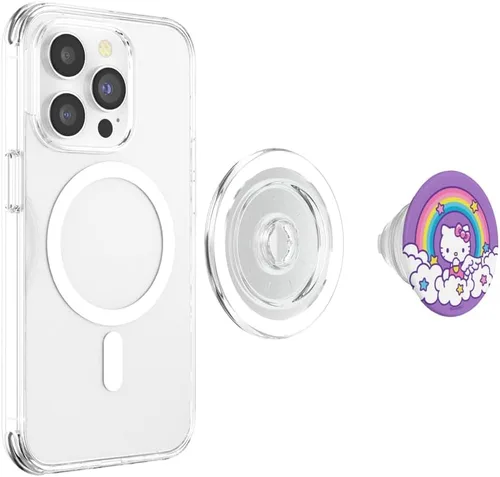 Vista 3 de Hello Kitty PopSockets PopGrip de Rainbow Angel para MagSafe