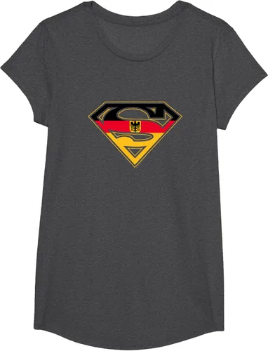 Vista 28 de Superman Camiseta German Shield, Azul / Patchwork, S Rojo