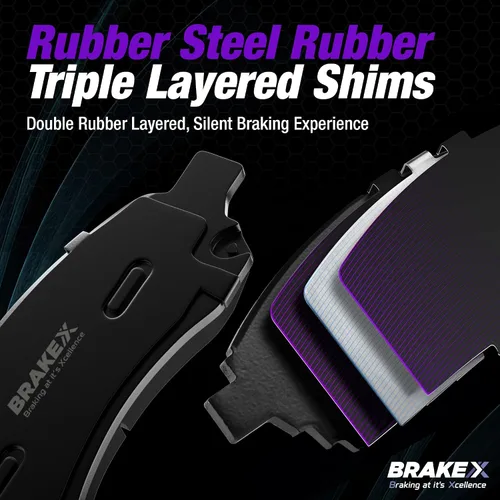 Vista 4 de Brake X Kit de pastillas de freno traseras para BMW X1 2012 Alpha OE+ Pastillas de freno de cerámica de repuesto