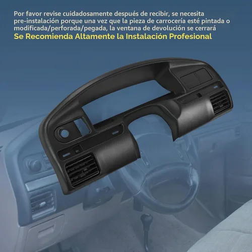 Vista 5 de JDMSPEED Reemplazo del panel de tablero de instrumentos compatible con Bronco Ford F-250 F-350 1992-1993 con bisel de tablero de gasolina