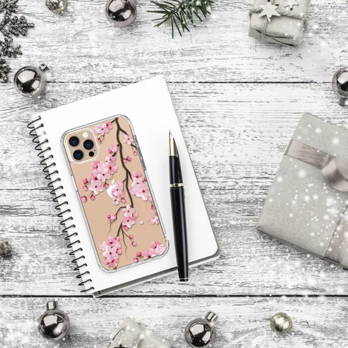 Vista 6 de bicol - Funda para iPhone 11 Pro Max con protector de pantalla y protector de lente de cámara - Diseños florales de moda para mujeres y niñas