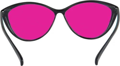 Vista 2 de Cateye Marco Rojo Color Ciego Gafas Mujeres Color Verde Ceguera Gafas de sol-CM5865