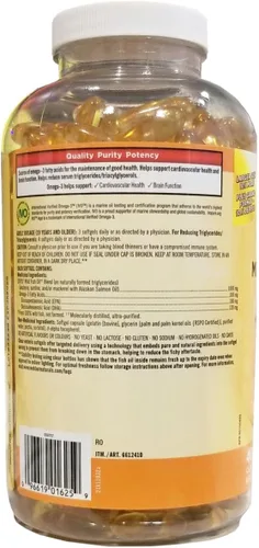 Vista 6 de Costco Companies Inc. Kirkland Signature - Mezcla de aceite de pescado 100% silvestre con aceite de salmón de Alaska, 1000 mg, 400 cápsulas blandas