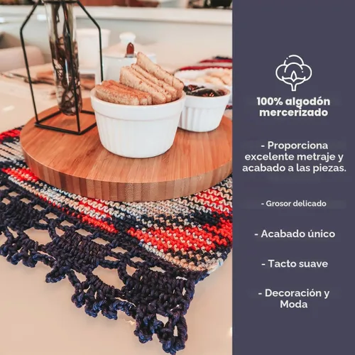 Vista 7 de Círculo Hilo Duna – 186 yardas, 3.52 onzas – Hilo DK de peinado ligero – 100% algodón virgen brasileño mercerizado, perfecto para tejer y hacer