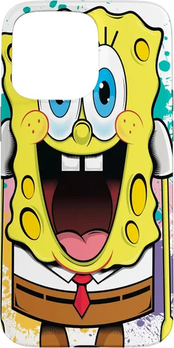 Vista 31 de Funda para iPhone 17 de Bob Esponja con salpicaduras de pintura