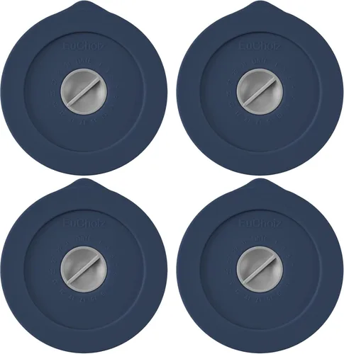 Vista 29 de Tapas de repuesto para Pyrex 7200-PC de 2 tazas, tapa de cobertura de almacenamiento redonda de silicona para tazón de vidrio Anchor Hocking Beige 4