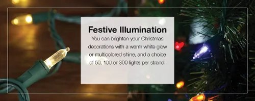 Vista 2 de GE StayBright Guirnalda de 300 Luces LED Mini Multicolor de Navidad