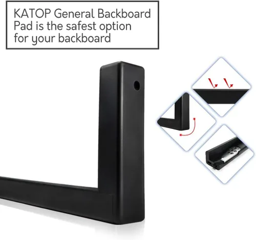 Vista 3 de Katop Acolchado universal para tablero de baloncesto de estilo profesional para sistemas de baloncesto de 48, 54, 60, 72 pulgadas, para exteriores e