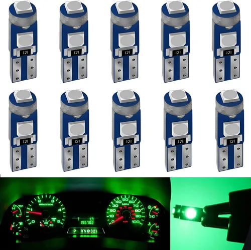 Vista 13 de AUXLIGHT Bombilla LED Ámbar Amarilla T5 37 74 2721 PC74 PC37, Chips 3030 Super Brillantes de 12 Voltios, Reemplazos, para Interior, Cúpula, Mapa