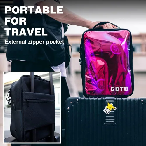 Vista 2 de GOTO Mamba Color Schemes - Bolsa deportiva para gimnasio, bolsa de viaje de 10 litros con compartimento para zapatos para hombres y mujeres, se