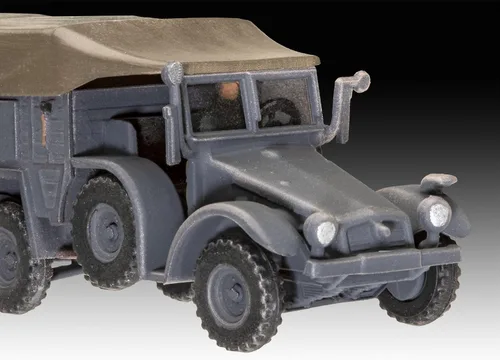 Vista 4 de Revell 03344 Krupp Protze KFZ 69 con 1.5 in Pak 1:76 Kit de modelo a escala 1:76
