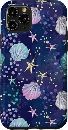 Vista 29 de Summer Aesthetic Seashell Purple Ocean Case for iPhone 17