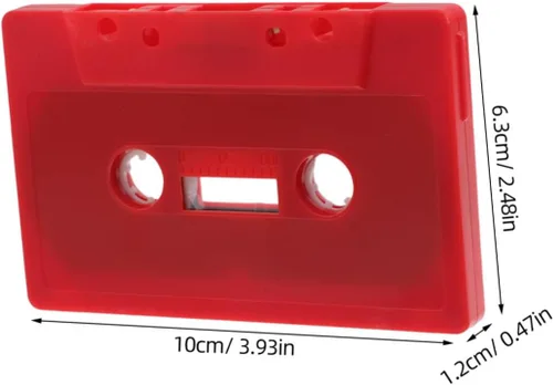Vista 9 de Kisangel 2 unids retro cassette cinta decoración blanco casetes audio retro decoración centro de música