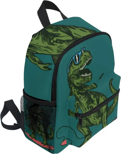 Vista 2 de Mochila para niños con patrón de erizo para niños pequeños y niñas de 3 a 7 años