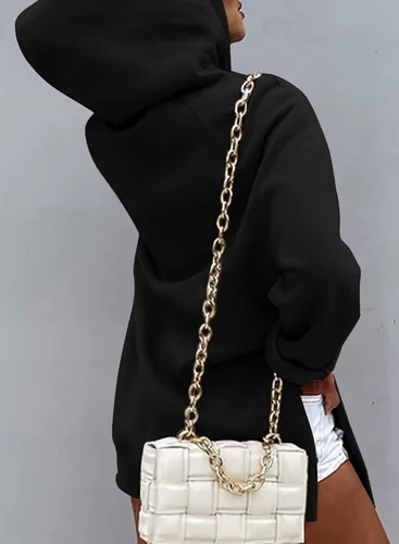 Vista 5 de Syellowafter Sudadera con capucha de gran tamaño para mujer, con bolsillo tipo canguro, para otoño, casual, ropa de descanso
