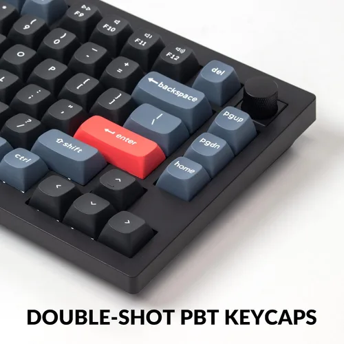 Vista 5 de Keychron V1 - Pomo de teclado mecánico personalizado con cable 75 de diseño QMKVIA programable con teclado intercambiable en caliente interruptor