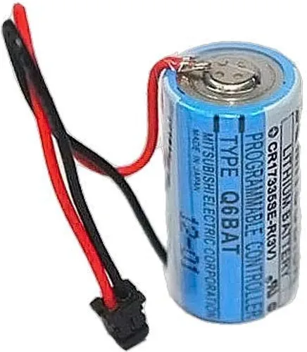 Vista 2 de EM Mitsubishi Batería - Q6BAT - CR17335SE - 3V - Enchufe de batería de litio PLC