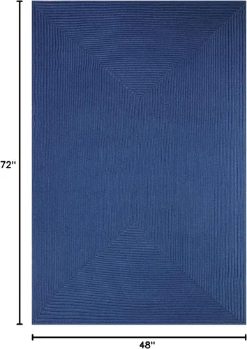 Vista 2 de Superior Alfombra de área para interiores y exteriores, decoración de suelo trenzada reversible para sala de estar, cocina, patio, porche delantero