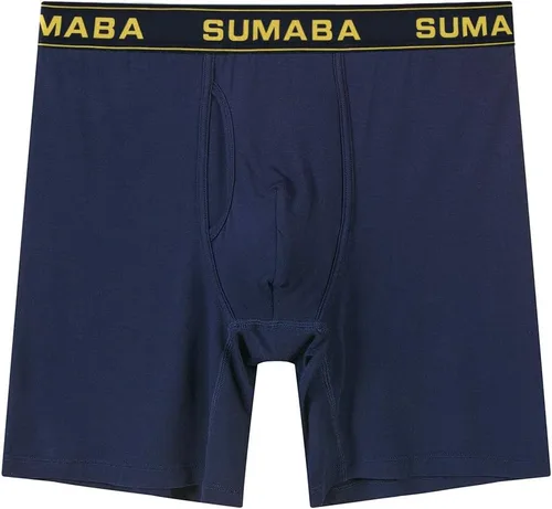 Vista 6 de Calzoncillos tipo bóxer de pierna larga para hombre, con bolsa que no se sube, de bambú, transpirables