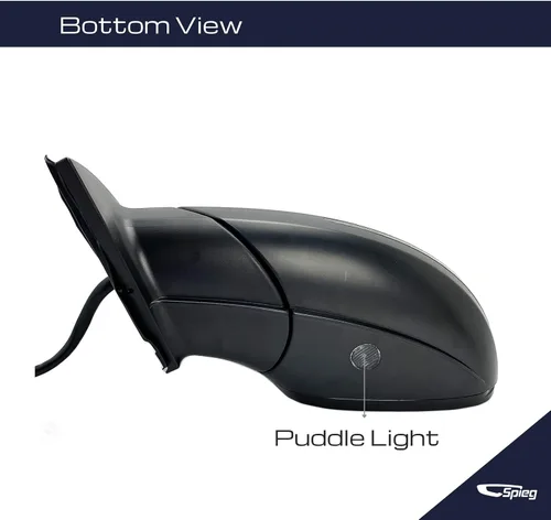 Vista 5 de Spieg Espejo lateral del conductor para Audi Q7 Power Fold Puddle Light Memory Auto Dimming BSM pintado negro 17 pines izquierdo