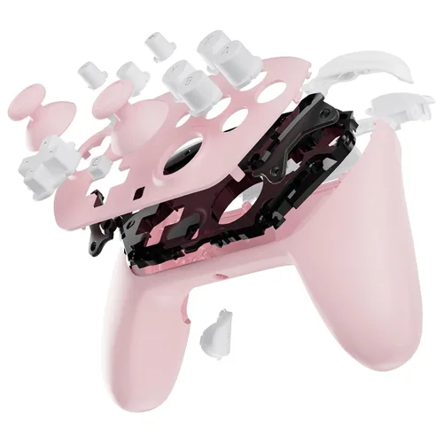 Vista 9 de eXtremeRate Juego completo de botones de carcasa de repuesto para controlador Nintendo Switch 2 Pro, cubierta inferior trasera personalizada