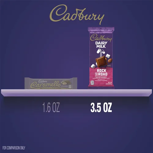 Vista 7 de CADBURY DAIRY MILK Rock the Road - Barras de chocolate con leche, 3.5 onzas (14 unidades)