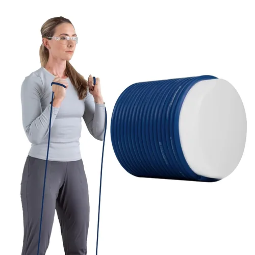Vista 8 de TheraBand - Bandas de resistencia, banda elástica de látex profesional, para cuerpo superior e inferior, ejercicio de núcleo, terapia física