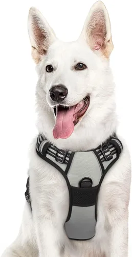 Vista 40 de Eagloo Arnés para perro pequeño, sin tirones, chaleco de servicio con tiras reflectantes y asa de control, ajustable y cómodo para caminar, arnés