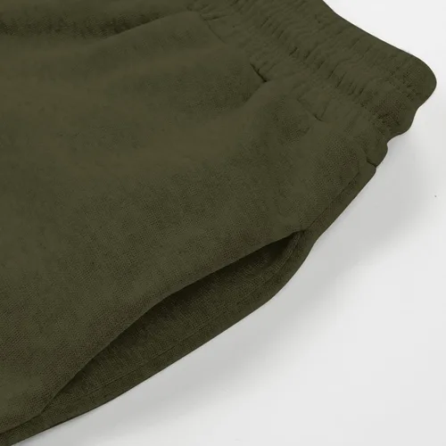 Vista 6 de TMJSPOYOU Pantalones deportivos de cintura alta para mujer, pantalones deportivos para gimnasio, atléticos, holgados, con bolsillos