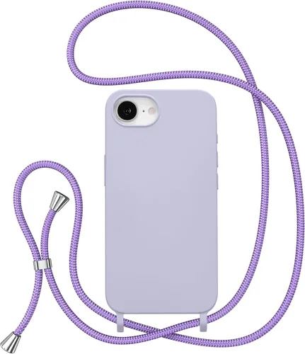 Vista 80 de ZTOFERA Funda para iPhone Air con correa, funda cruzada para teléfono con cordón ajustable para el cuello en los hombros, silicona suave a prueba